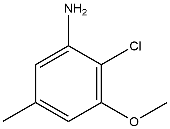 2-Chloro-3-methoxy-5-methylbenzenamine Structure