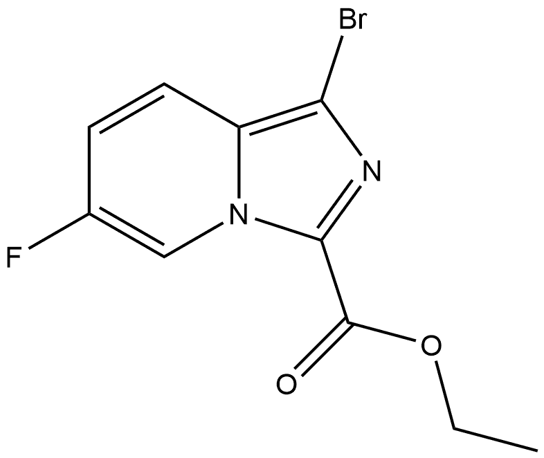 ethyl 1-bromo-6-fluoroimidazo[1,5-a]pyridine-3-carboxylate Structure