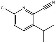 6-chloro-3-(propan-2-yl)pyridine-2-carbonitrile Structure