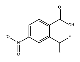 Benzoic acid, 2-(difluoromethyl)-4-nitro- 구조식 이미지