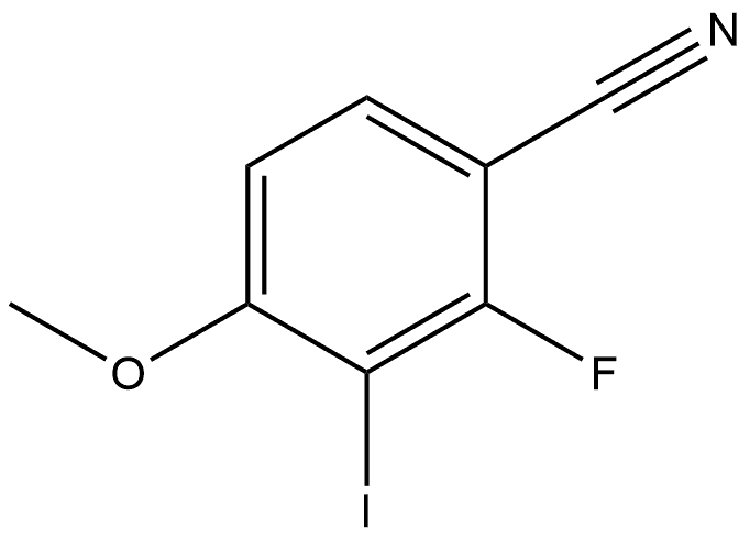 2-Fluoro-3-iodo-4-methoxybenzonitrile Structure