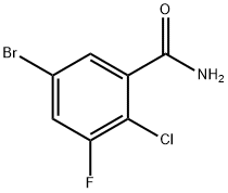 Benzamide, 5-bromo-2-chloro-3-fluoro- Structure