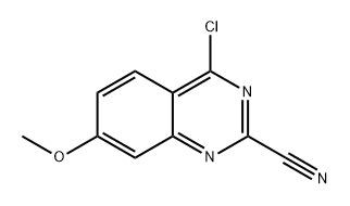 4-chloro-7-methoxyquinazoline-2-carbonitrile Structure