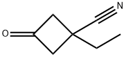 Cyclobutanecarbonitrile, 1-ethyl-3-oxo- Structure