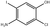 Phenol, 4-amino-2-chloro-5-iodo- Structure