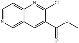1,6-Naphthyridine-3-carboxylic acid, 2-chloro-, methyl ester Structure