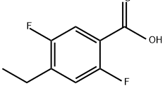 4-ethyl-2,5-difluorobenzoic acid Structure