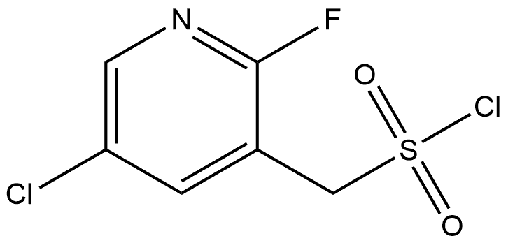 5-Chloro-2-fluoro-3-pyridinemethanesulfonyl chloride (ACI) Structure