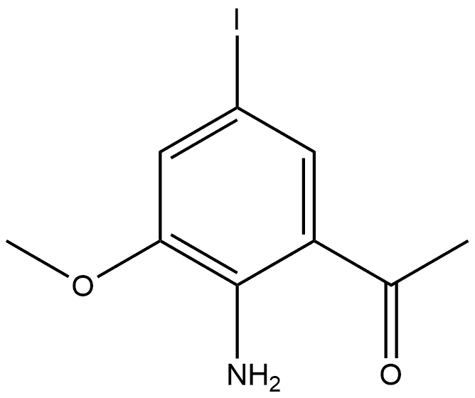 1-(2-Amino-5-iodo-3-methoxy-phenyl)-ethanone Structure