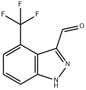 4-(trifluoromethyl)-1H-indazole-3-carbaldehyde Structure