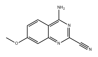 4-amino-7-methoxyquinazoline-2-carbonitrile Structure