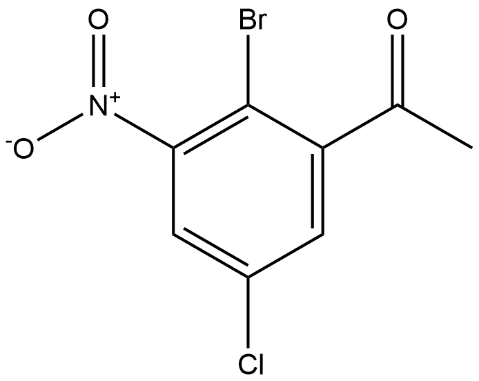 1-(2-Bromo-5-chloro-3-nitro-phenyl)-ethanone Structure