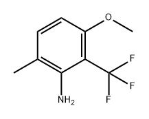 Benzenamine, 3-methoxy-6-methyl-2-(trifluoromethyl)- Structure