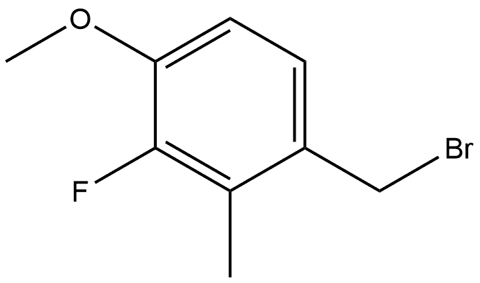 1-(Bromomethyl)-3-fluoro-4-methoxy-2-methylbenzene Structure