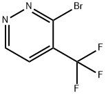 Pyridazine, 3-bromo-4-(trifluoromethyl)- Structure