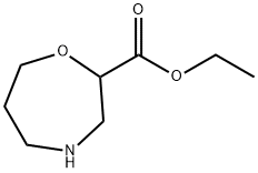 1,4-Oxazepine-2-carboxylic acid, hexahydro-, ethyl ester Structure