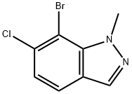 1H-Indazole, 7-bromo-6-chloro-1-methyl- Structure