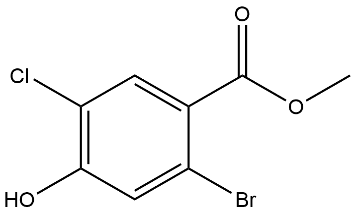 Methyl 2-bromo-5-chloro-4-hydroxybenzoate Structure