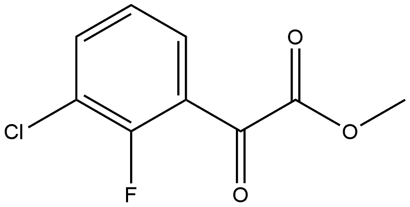 Methyl 3-chloro-2-fluoro-α-oxobenzeneacetate Structure