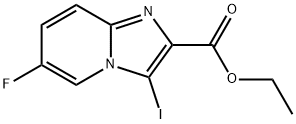 Imidazo[1,2-a]pyridine-2-carboxylic acid, 6-fluoro-3-iodo-, ethyl ester Structure