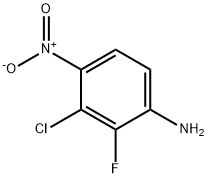 Benzenamine, 3-chloro-2-fluoro-4-nitro- Structure