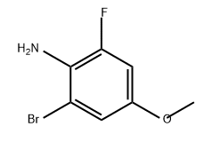 Benzenamine, 2-bromo-6-fluoro-4-methoxy- 구조식 이미지