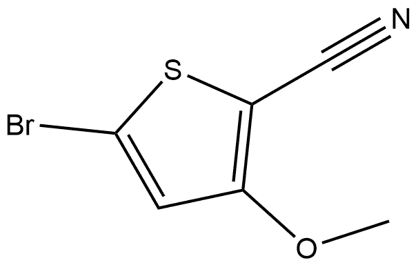 5-Bromo-3-methoxy-2-thiophenecarbonitrile Structure