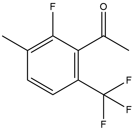 1-[2-Fluoro-3-methyl-6-(trifluoromethyl)phenyl]ethanone Structure