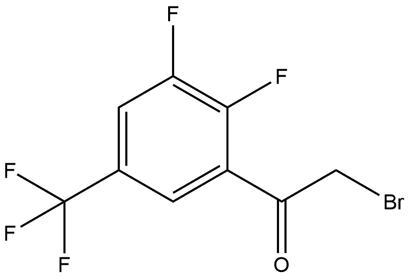 2-Bromo-1-[2,3-difluoro-5-(trifluoromethyl)phenyl]ethanone Structure