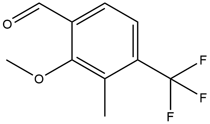 2-Methoxy-3-methyl-4-(trifluoromethyl)benzaldehyde Structure