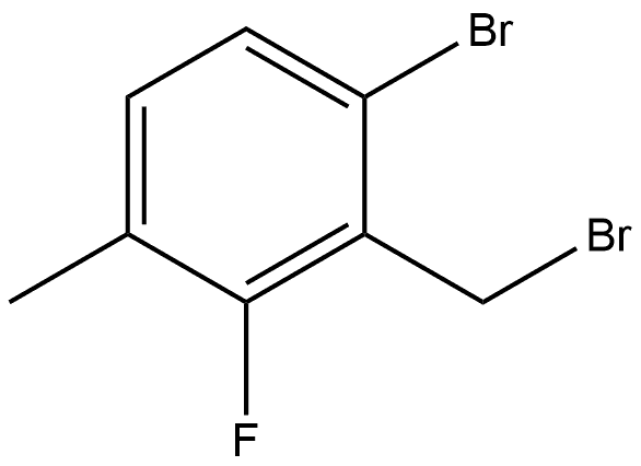 1-bromo-2-(bromomethyl)-3-fluoro-4-methylbenzene Structure