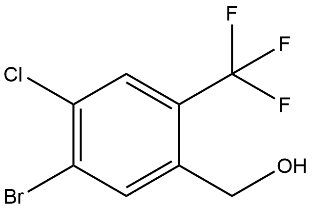 5-Bromo-4-chloro-2-(trifluoromethyl)benzenemethanol Structure