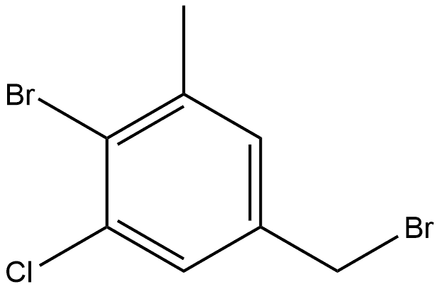 2-Bromo-5-(bromomethyl)-1-chloro-3-methylbenzene Structure