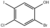 2-bromo-4-chloro-5-iodophenol Structure