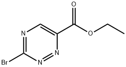 1,2,4-Triazine-6-carboxylic acid, 3-bromo-, ethyl ester 구조식 이미지