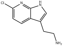 1H-Pyrrolo[2,3-b]pyridine-3-ethanamine, 6-chloro- Structure