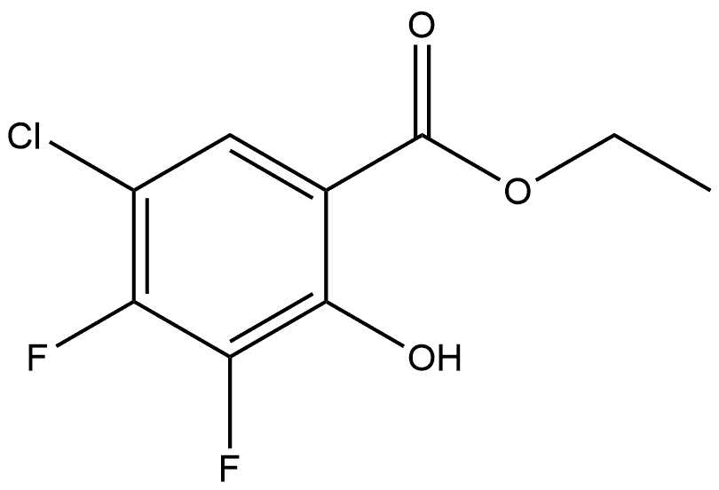 Ethyl 5-chloro-3,4-difluoro-2-hydroxybenzoate Structure