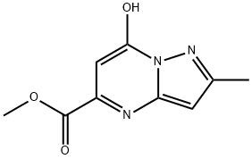 Pyrazolo[1,5-a]pyrimidine-5-carboxylic acid, 7-hydroxy-2-methyl-, methyl ester Structure