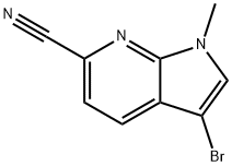 3-Bromo-1-methyl-1H-pyrrolo[2,3-b]pyridine-6-carbonitrile Structure