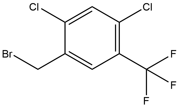 1-(Bromomethyl)-2,4-dichloro-5-(trifluoromethyl)benzene Structure