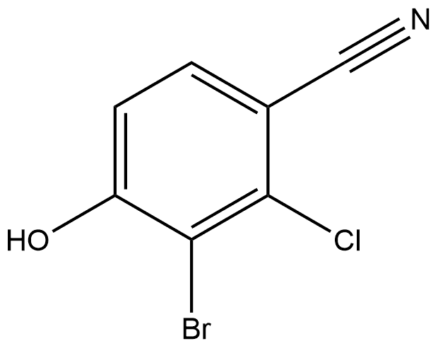 3-Bromo-2-chloro-4-hydroxybenzonitrile Structure