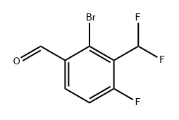 Benzaldehyde, 2-bromo-3-(difluoromethyl)-4-fluoro- 구조식 이미지