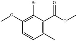 Benzoic acid, 2-bromo-3-methoxy-6-methyl-, methyl ester 구조식 이미지