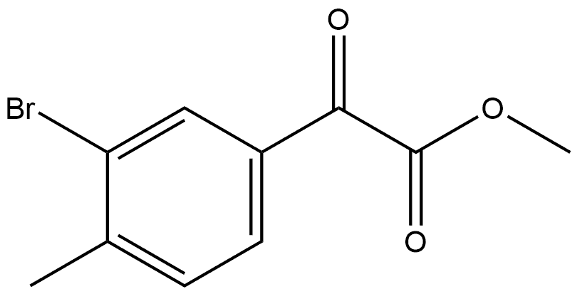 Methyl 3-bromo-4-methyl-α-oxobenzeneacetate Structure