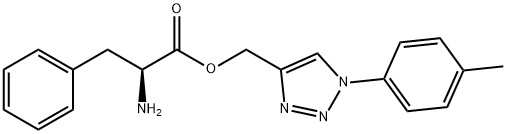 L-Phenylalanine, [1-(4-methylphenyl)-1H-1,2,3-triazol-4-yl]methyl ester Structure