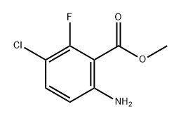 Benzoic acid, 6-amino-3-chloro-2-fluoro-, methyl ester Structure