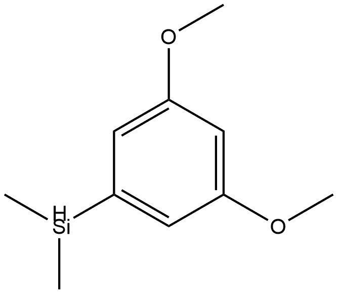 1-(Dimethylsilyl)-3,5-dimethoxybenzene Structure