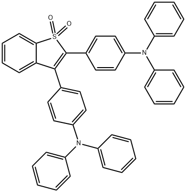 Benzenamine, 4,4'-(1,1-dioxidobenzo[b]thiophene-2,3-diyl)bis[N,N-diphenyl- Structure