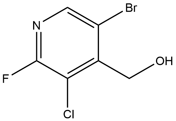 (5-bromo-3-chloro-2-fluoropyridin-4-yl)methanol Structure