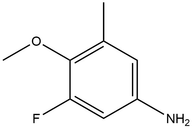 3-Fluoro-4-methoxy-5-methylbenzenamine Structure